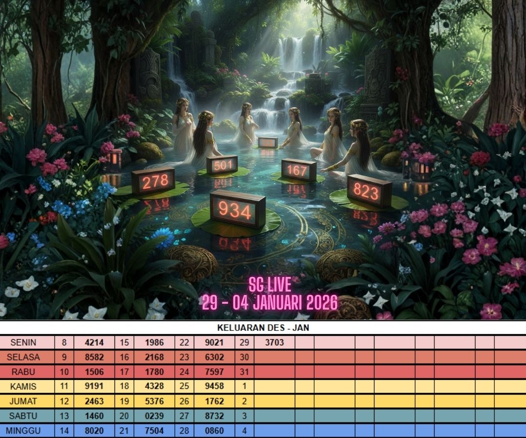 SG LIVE 29 - 04 JANUARI 2026